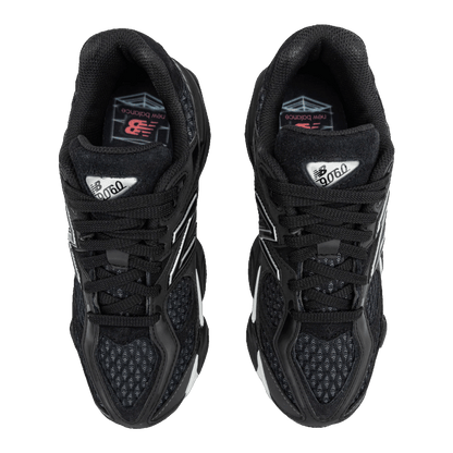 New Balance 9060 Shoe Palace Black Silver (GS) Oben