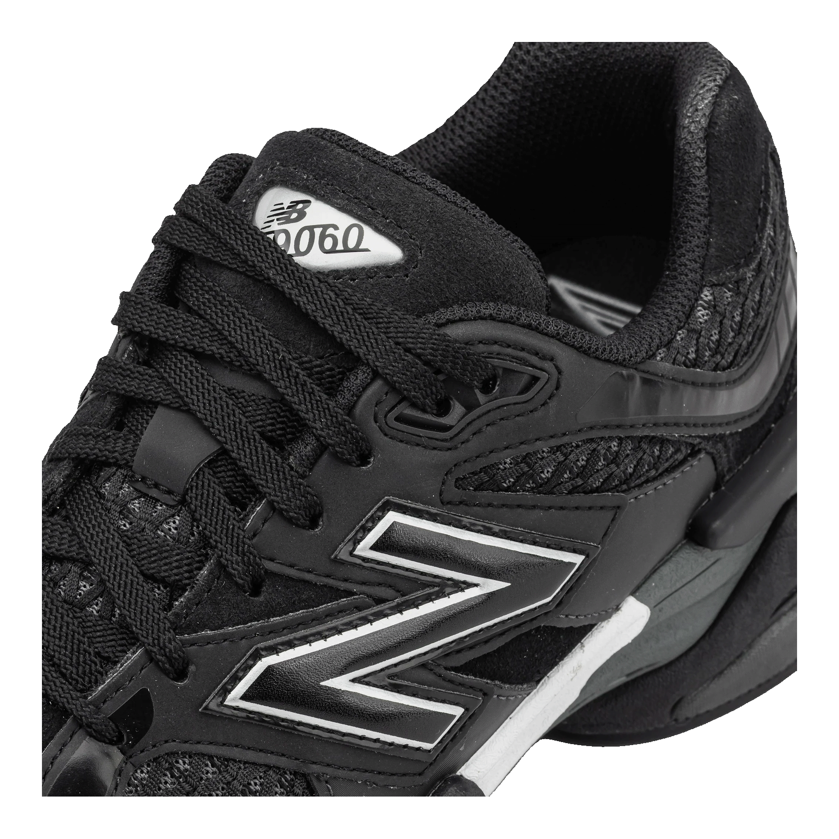 New Balance 9060 Shoe Palace Black Silver Oben