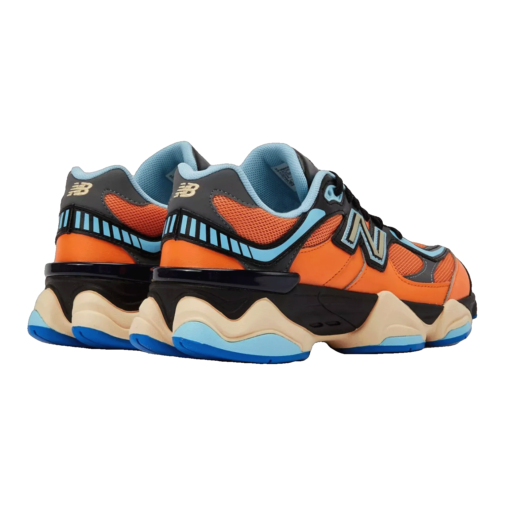 New Balance 9060 Sun Glow Team Sky Blue (GS) Back