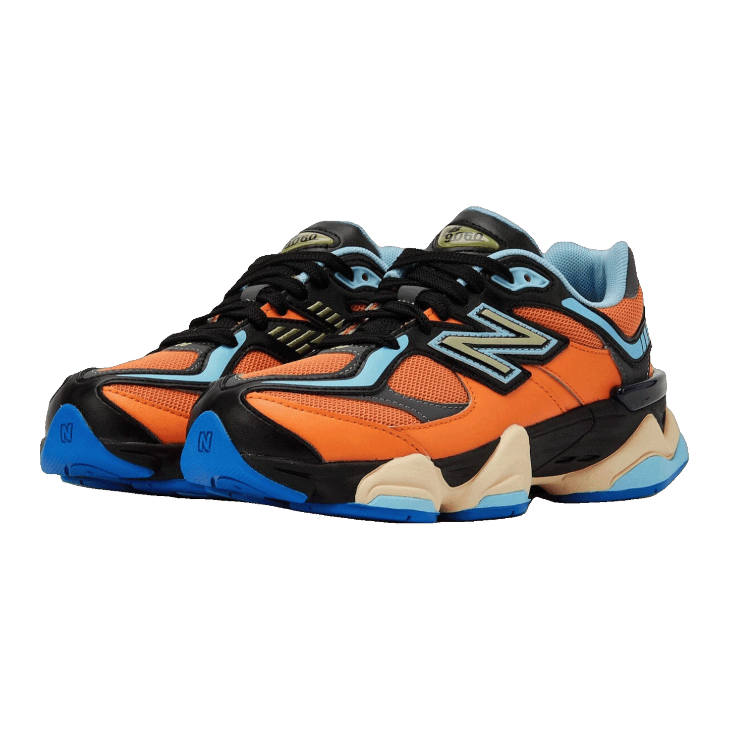 New Balance 9060 Sun Glow Team Sky Blue (GS) Side