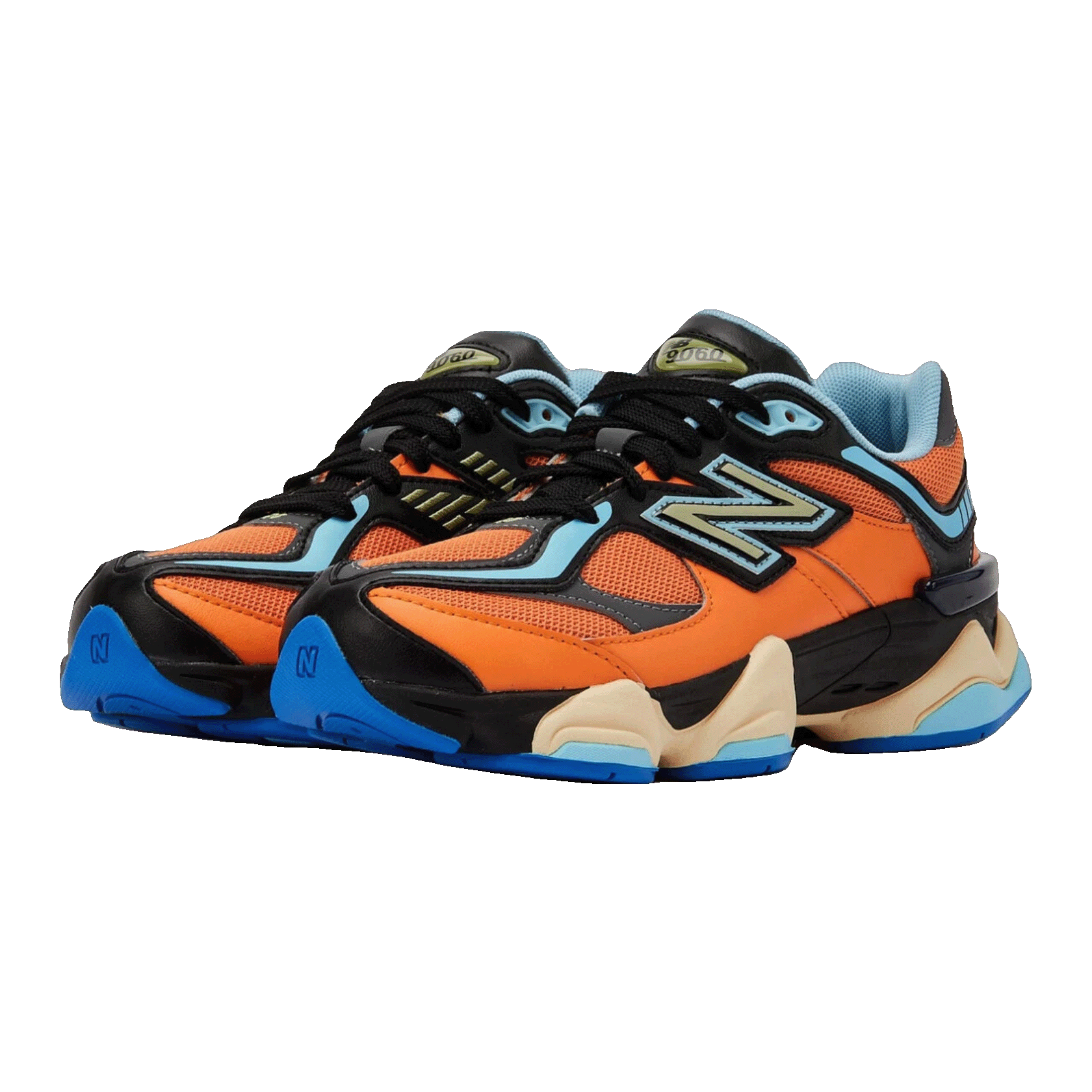 New Balance 9060 Sun Glow Team Sky Blue (GS) Side