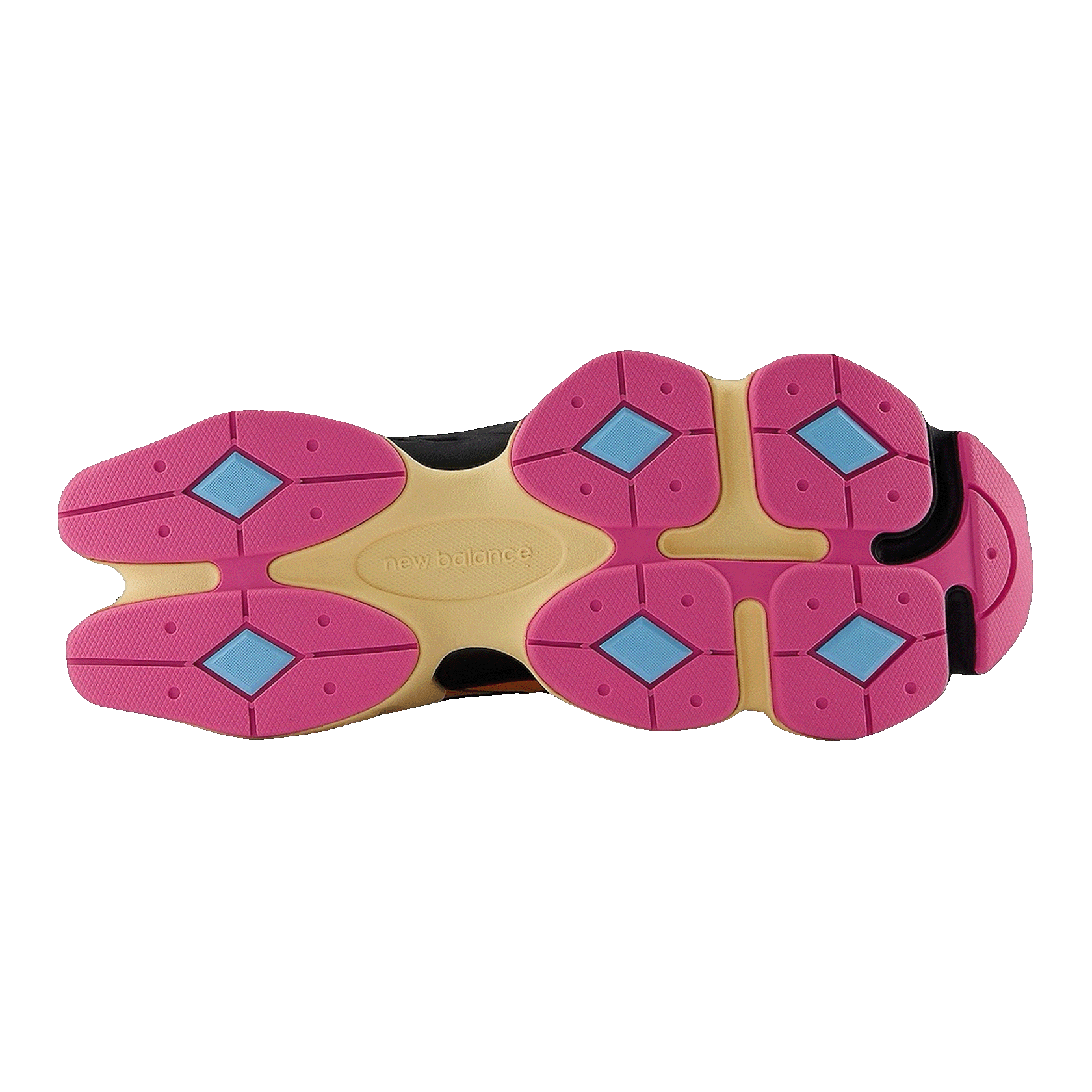 New Balance 9060 Sun Glow Team Sky Blue Sohle