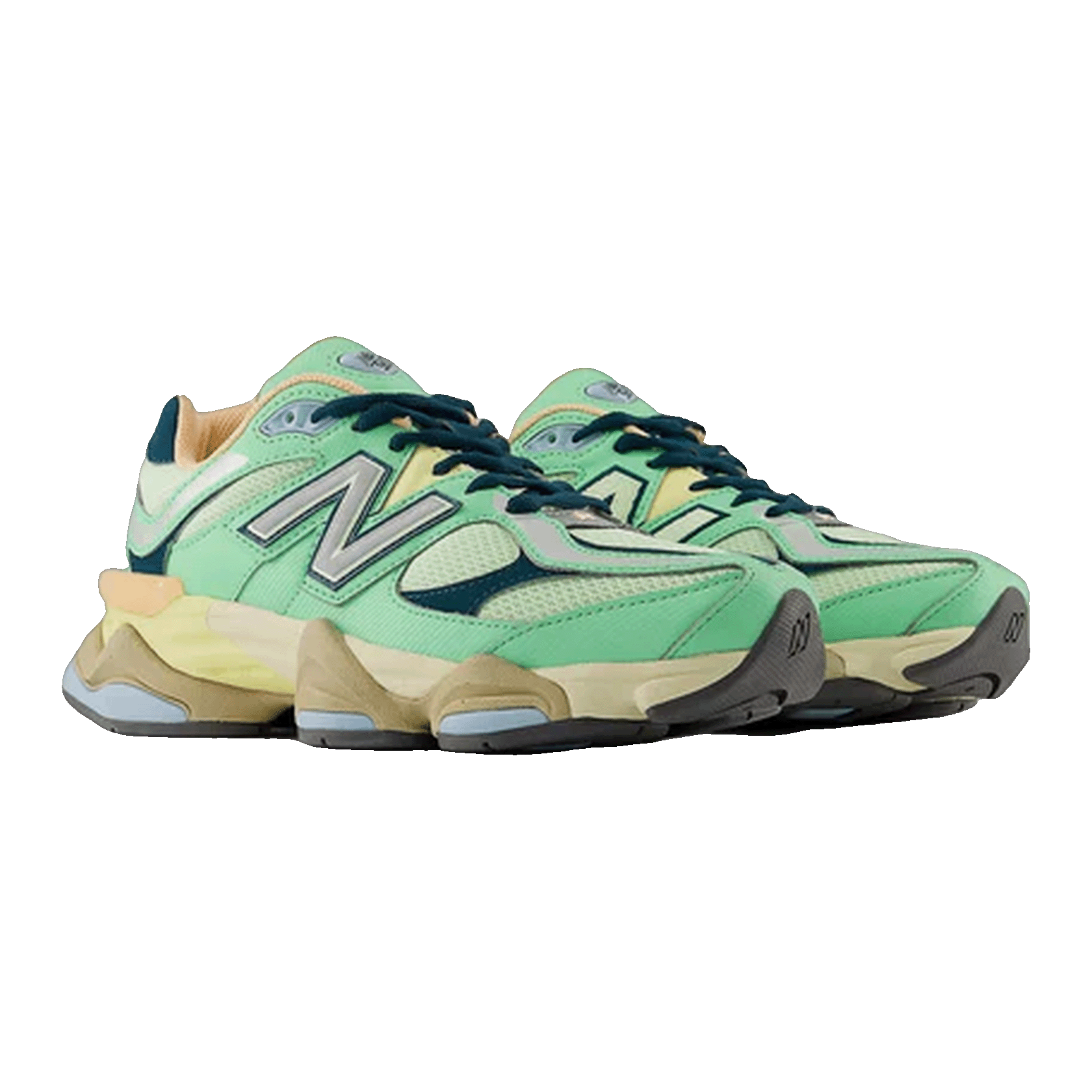 New Balance 9060 Sweetgrass Deep Ocean Side