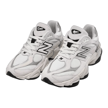 New Balance 9060 White Black Metallic Silver Side