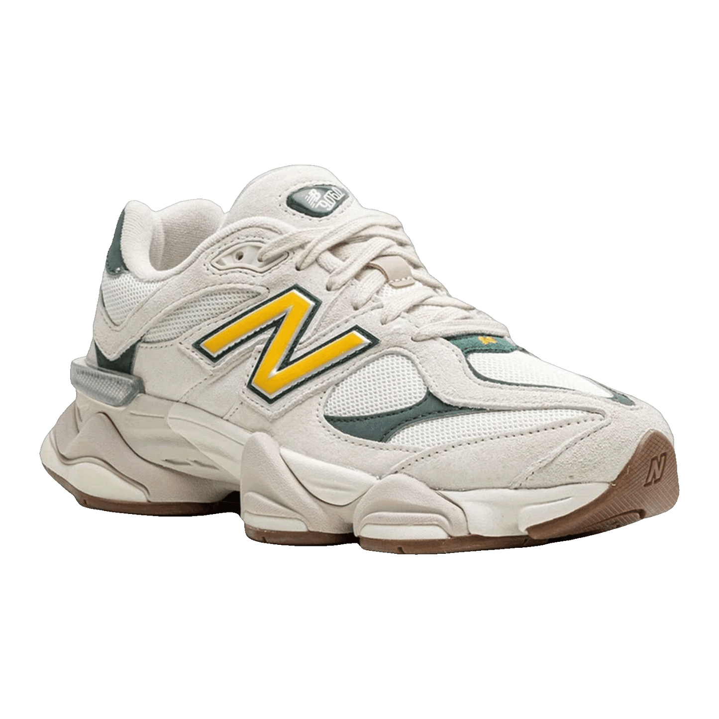 New Balance 9060 White Green Side