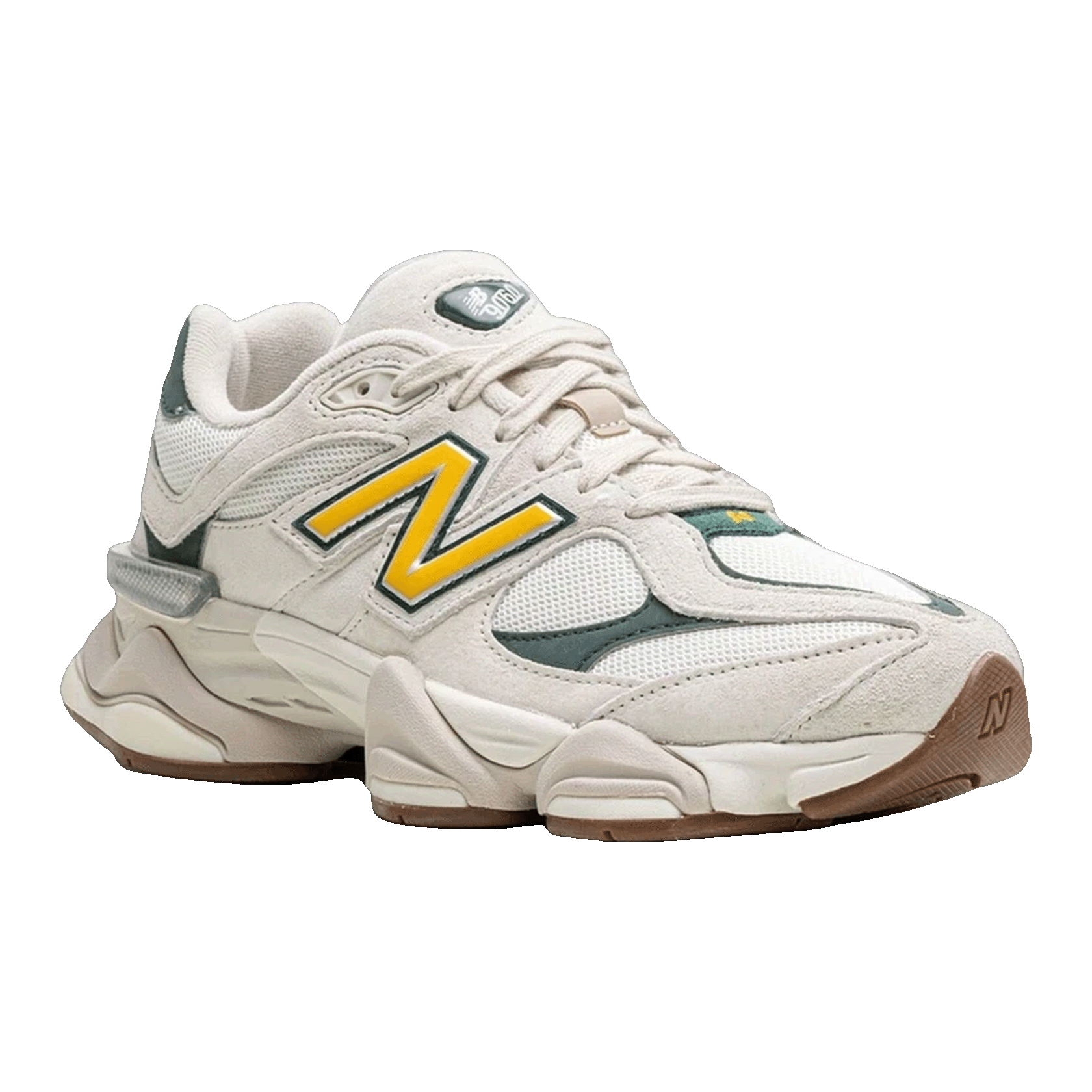 New Balance 9060 White Green Side