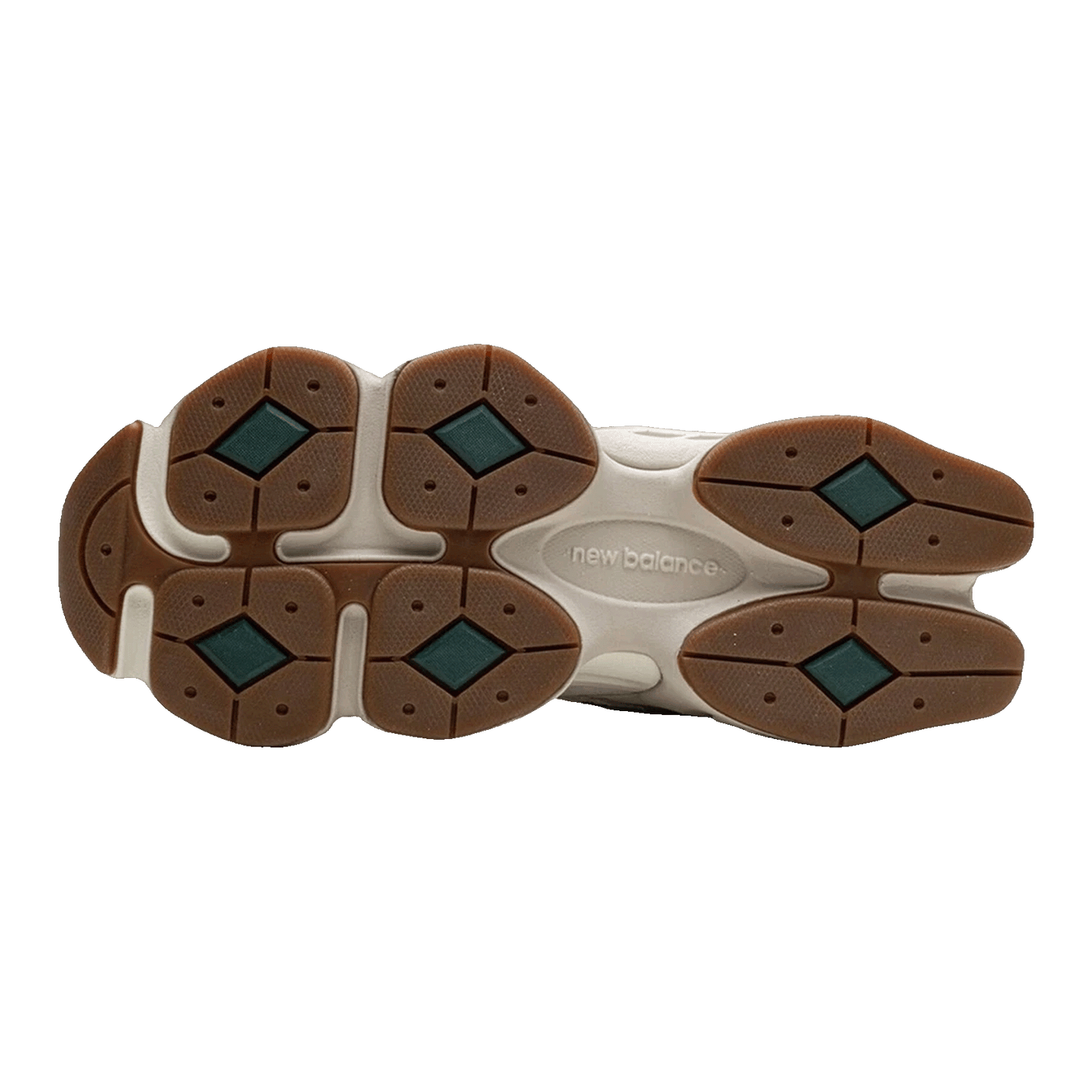 New Balance 9060 White Green Sohle