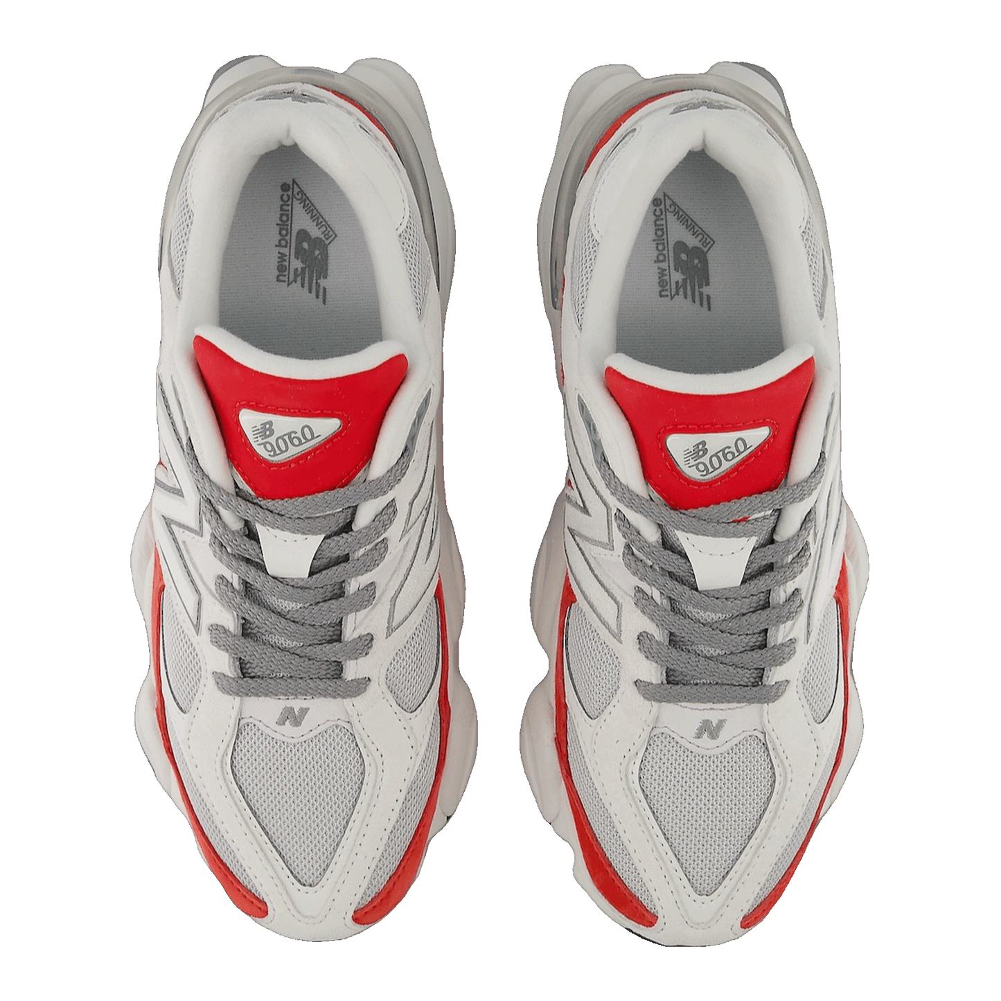 New Balance 9060 White Red Oben