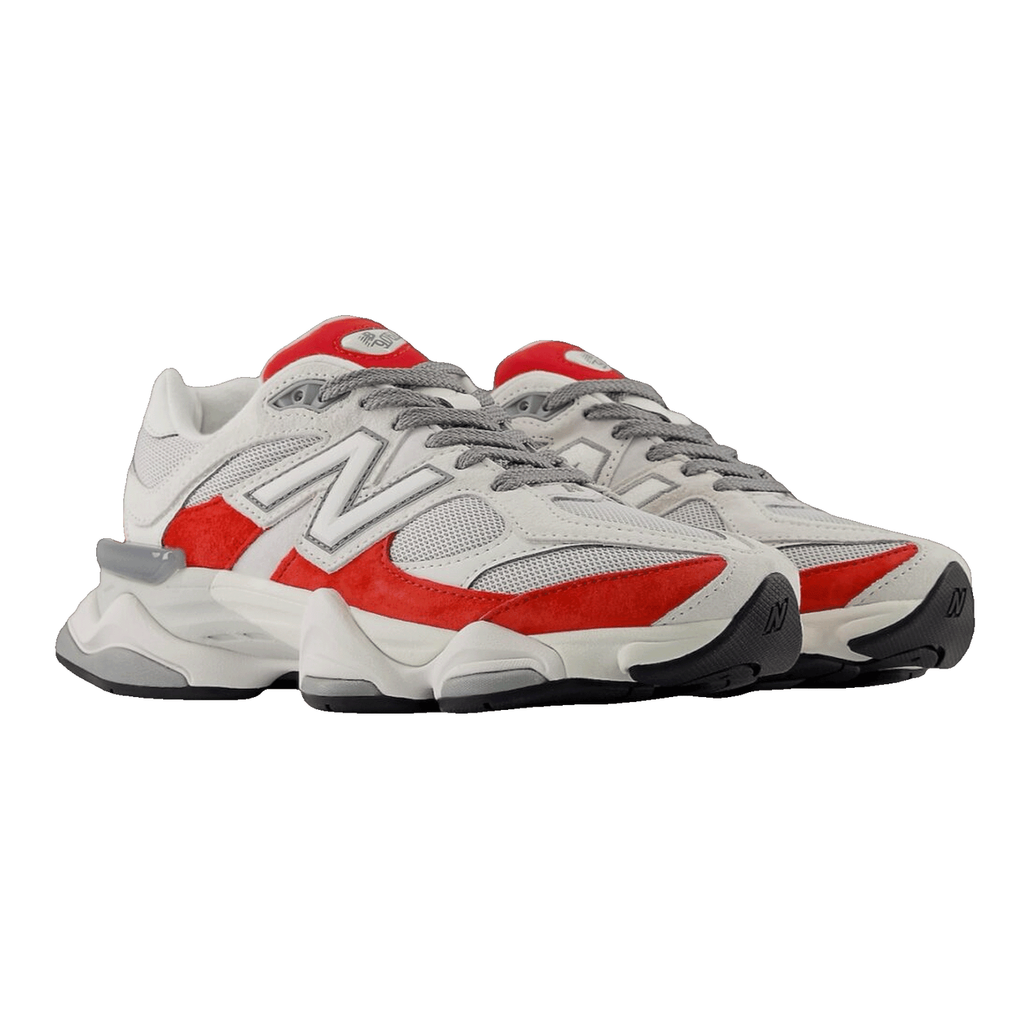 New Balance 9060 White Red Side