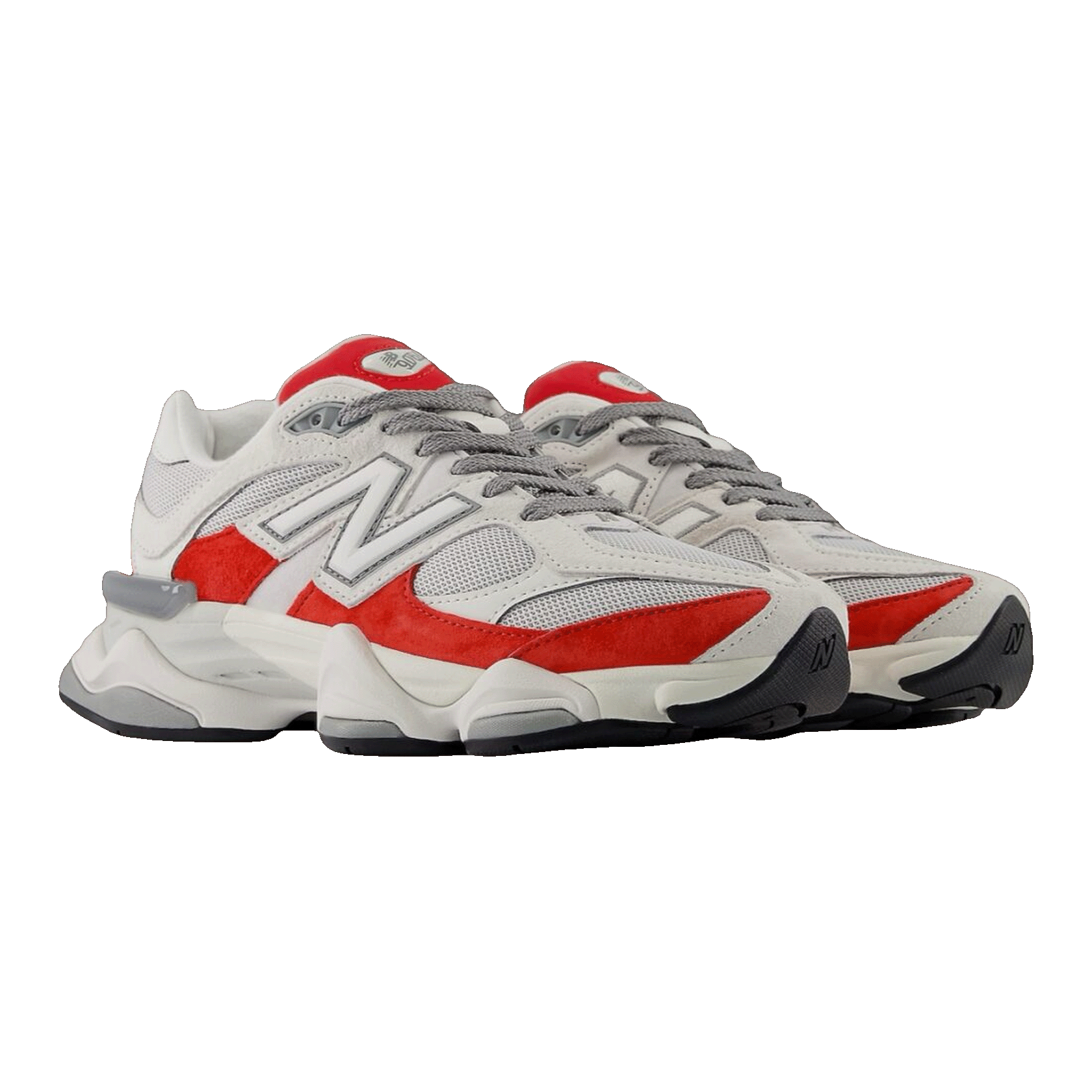 New Balance 9060 White Red Side