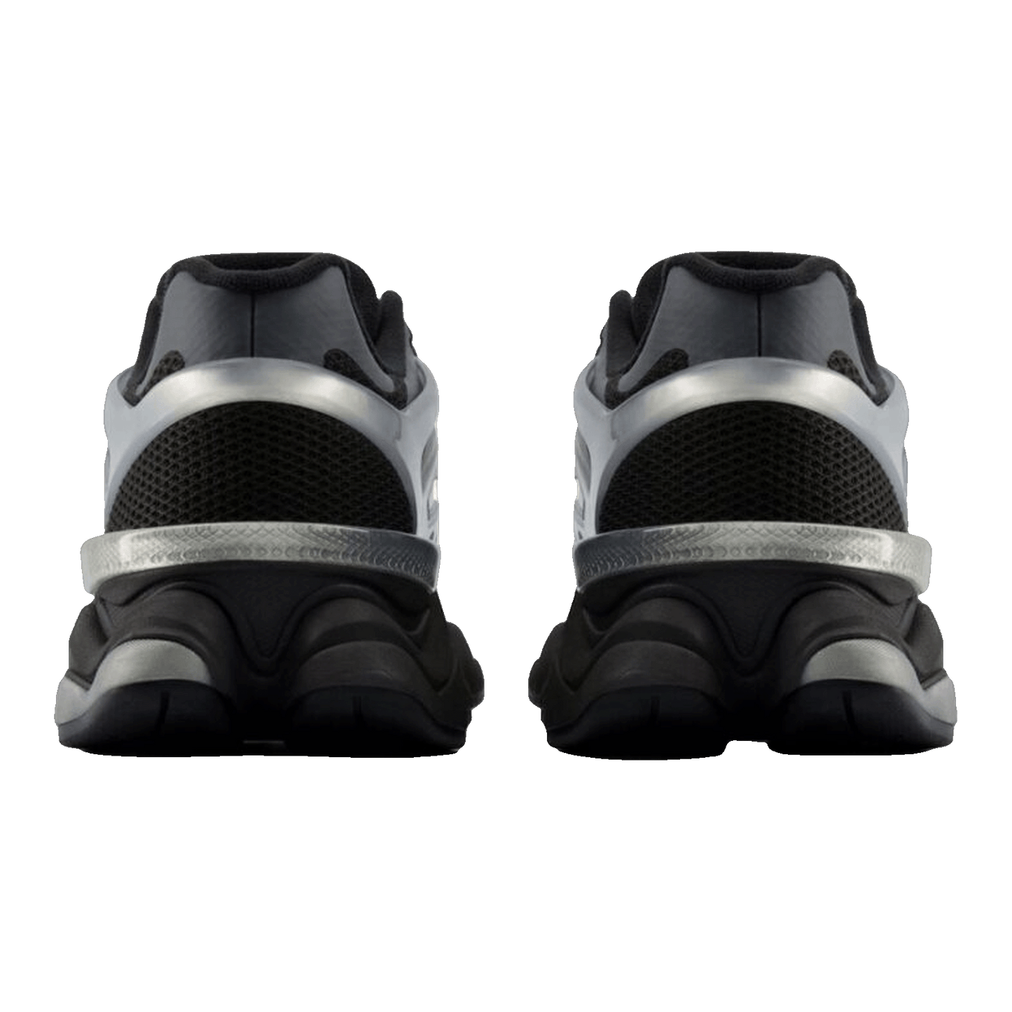 New Balance 9060 X Silver Metallic Black Cement Back