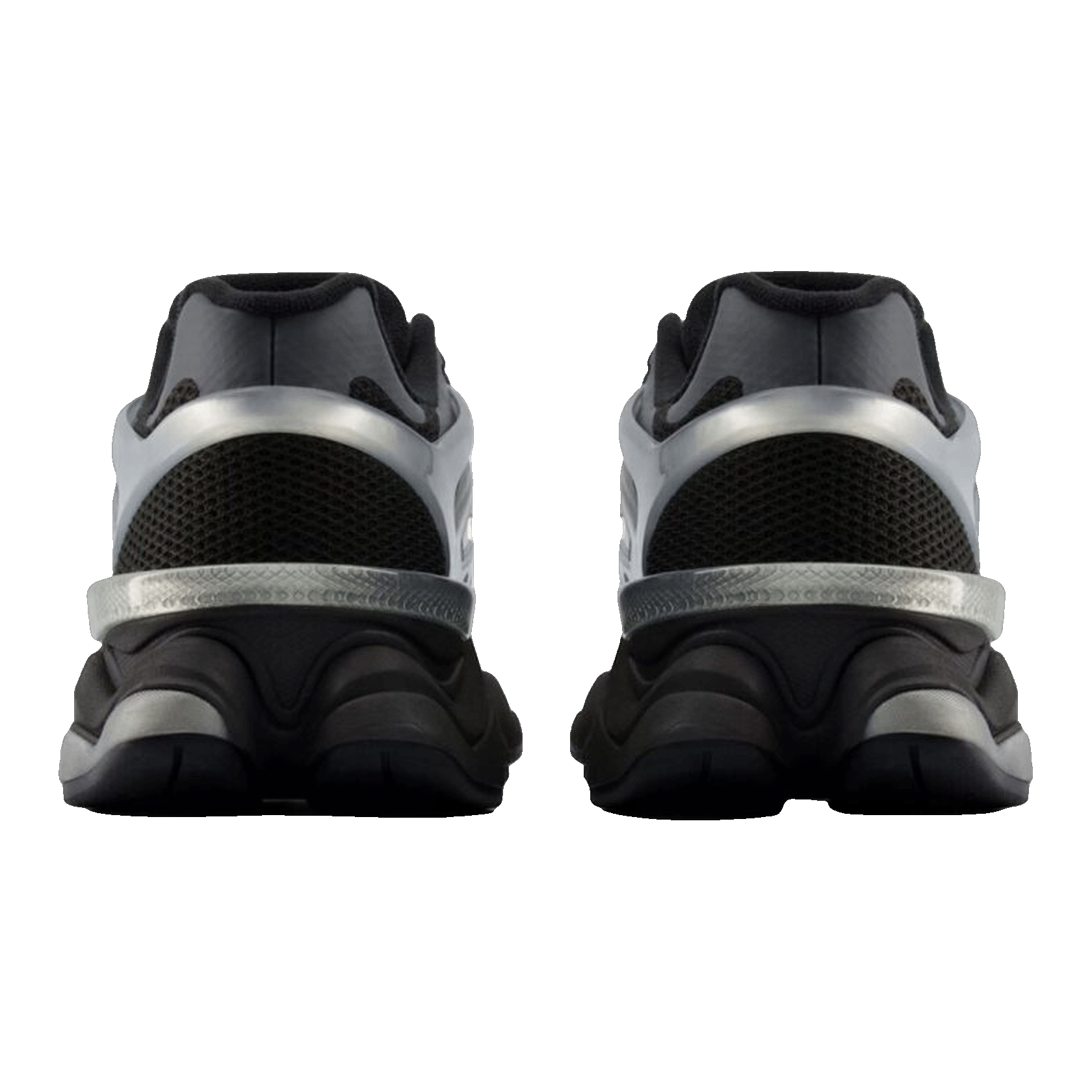 New Balance 9060 X Silver Metallic Black Cement Back