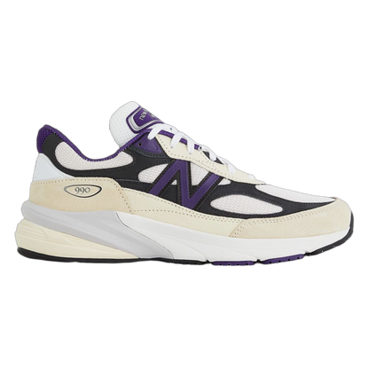 New Balance 990v6 MiUSA Teddy Santis White Black Plum