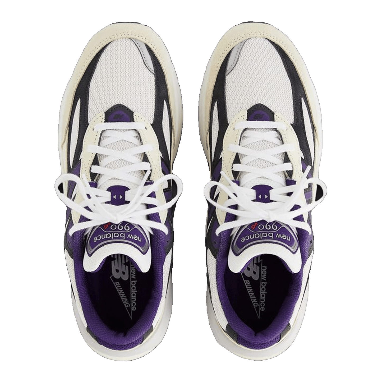 New Balance 990v6 MiUSA Teddy Santis White Black Plum