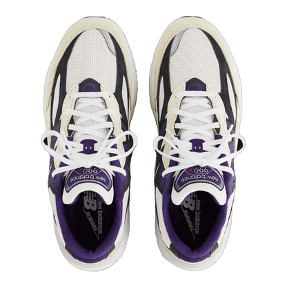 New Balance 990v6 MiUSA Teddy Santis White Black Plum