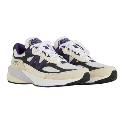 New Balance 990v6 MiUSA Teddy Santis White Black Plum