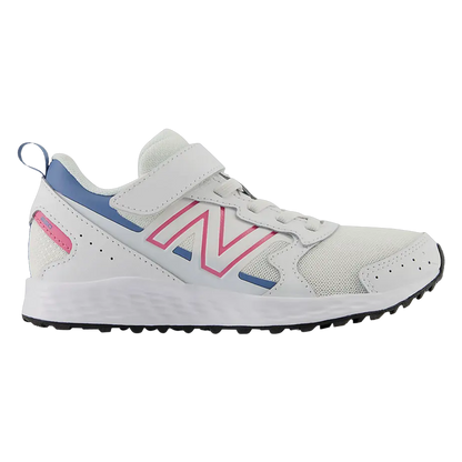 New Balance Fresh Foam 650 Bungee Lace White Real Pink Heron Blue (PS) YT650WP1