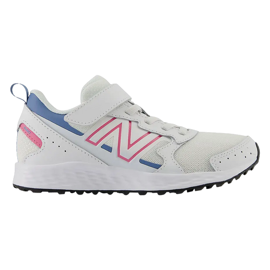 New Balance Fresh Foam 650 Bungee Lace White Real Pink Heron Blue (PS) YT650WP1