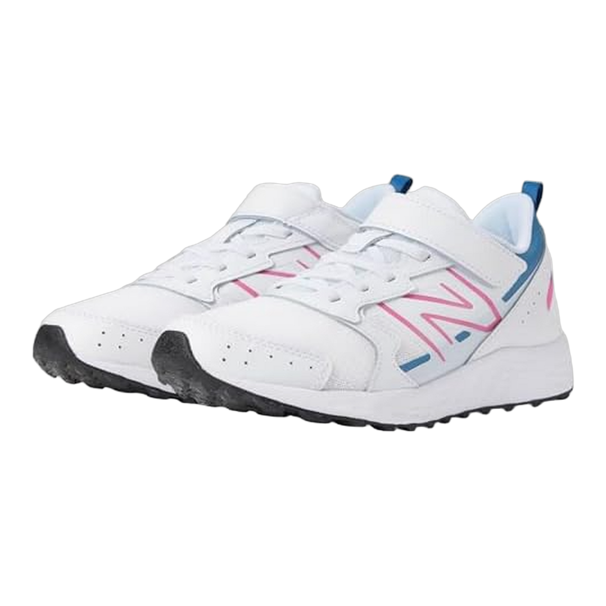 New Balance Fresh Foam 650 Bungee Lace White Real Pink Heron Blue (PS) Side YT650WP1