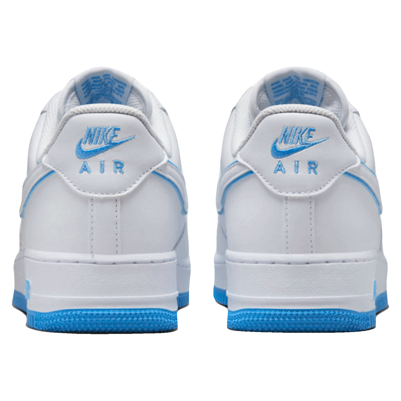 Nike Air Force 1 '07 Low White University Blue Sole Back