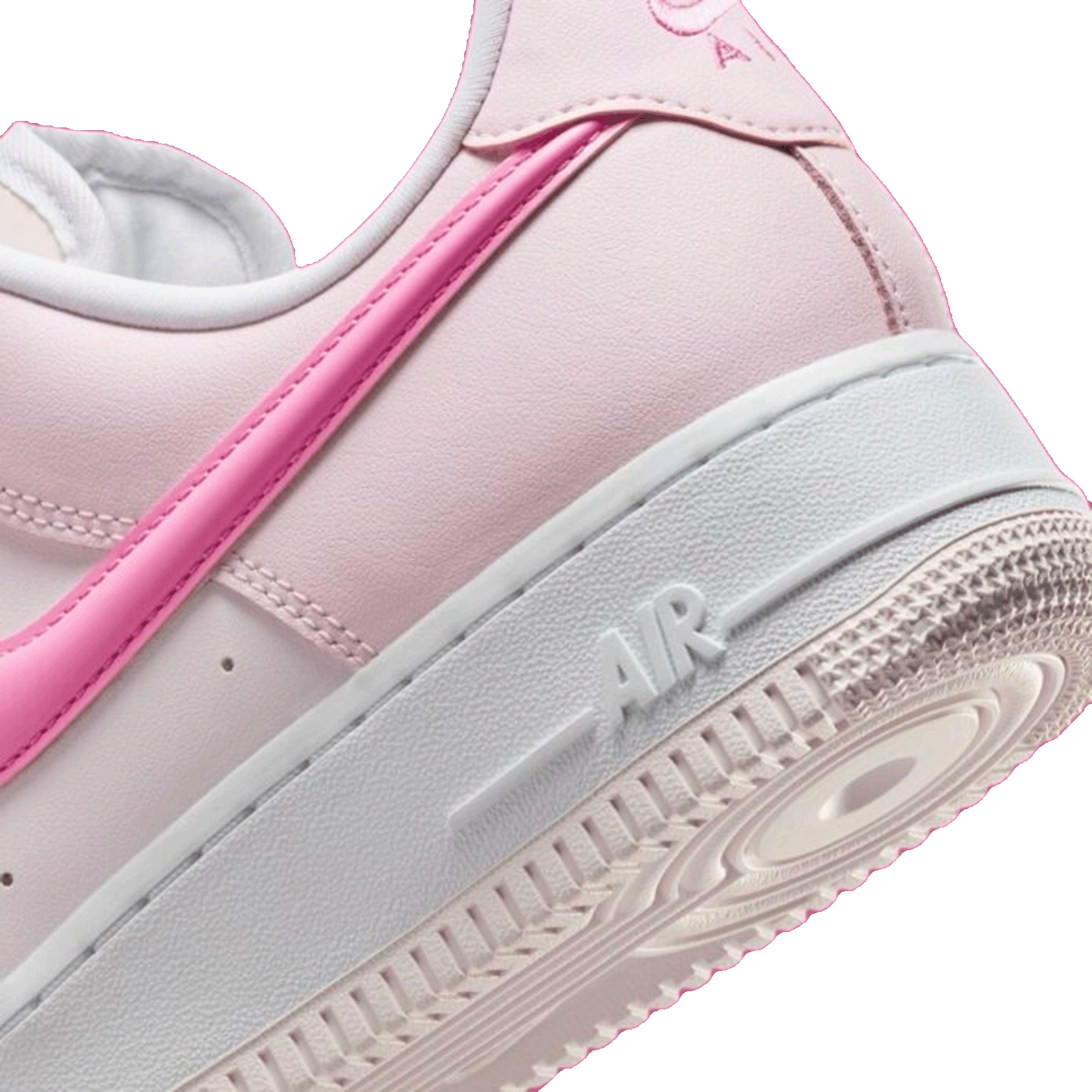 Nike Air Force 1 '07 LX Pearl Pink Paw Print (W) Back 2