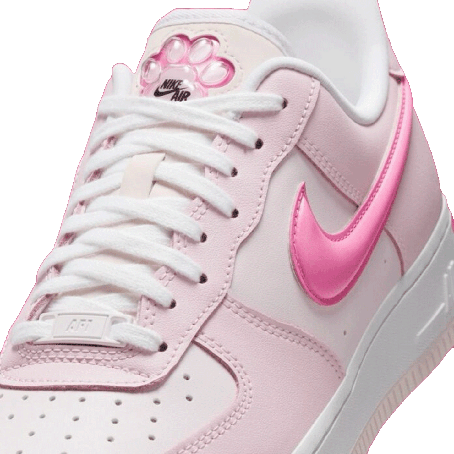Nike Air Force 1 '07 LX Pearl Pink Paw Print (W) Tongue