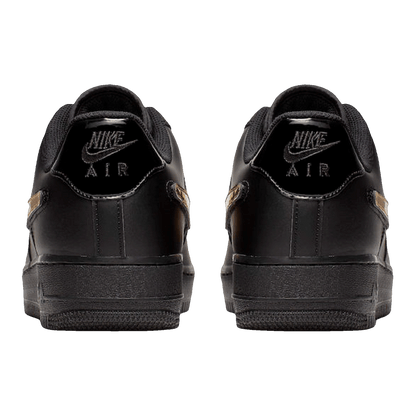 Nike Air Force 1 Black Metallic Gold Removable Swoosh Pack