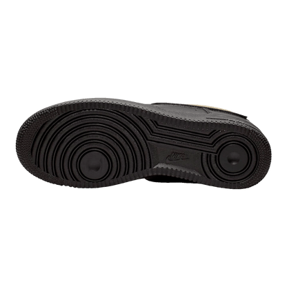 Nike Air Force 1 Black Metallic Gold Removable Swoosh Pack