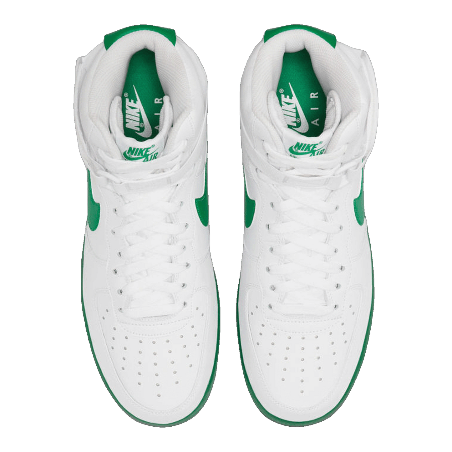 Nike Air Force 1 High White Green Midsole
