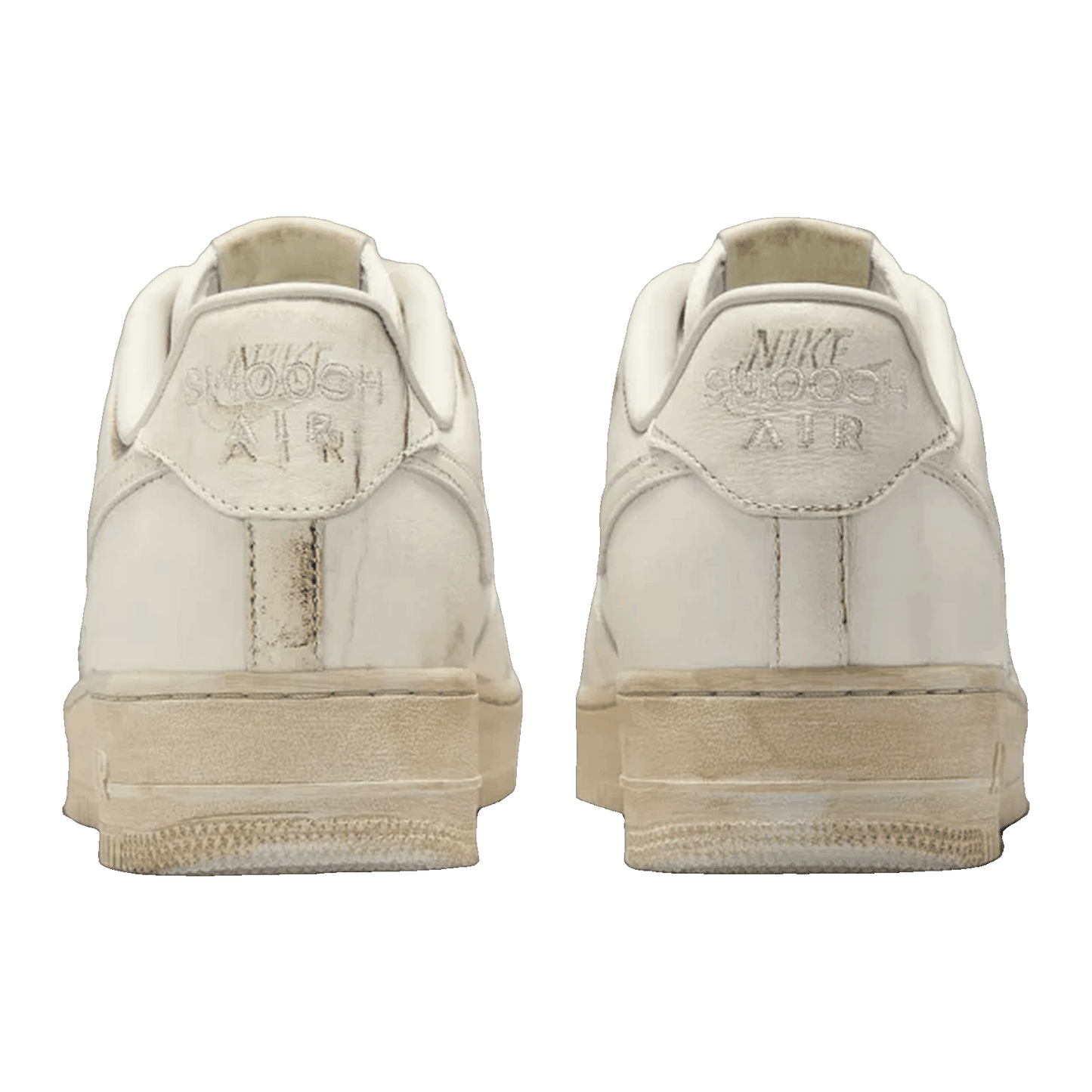 Nike Air Force 1 Low .SWOOSH Dirty Triple White