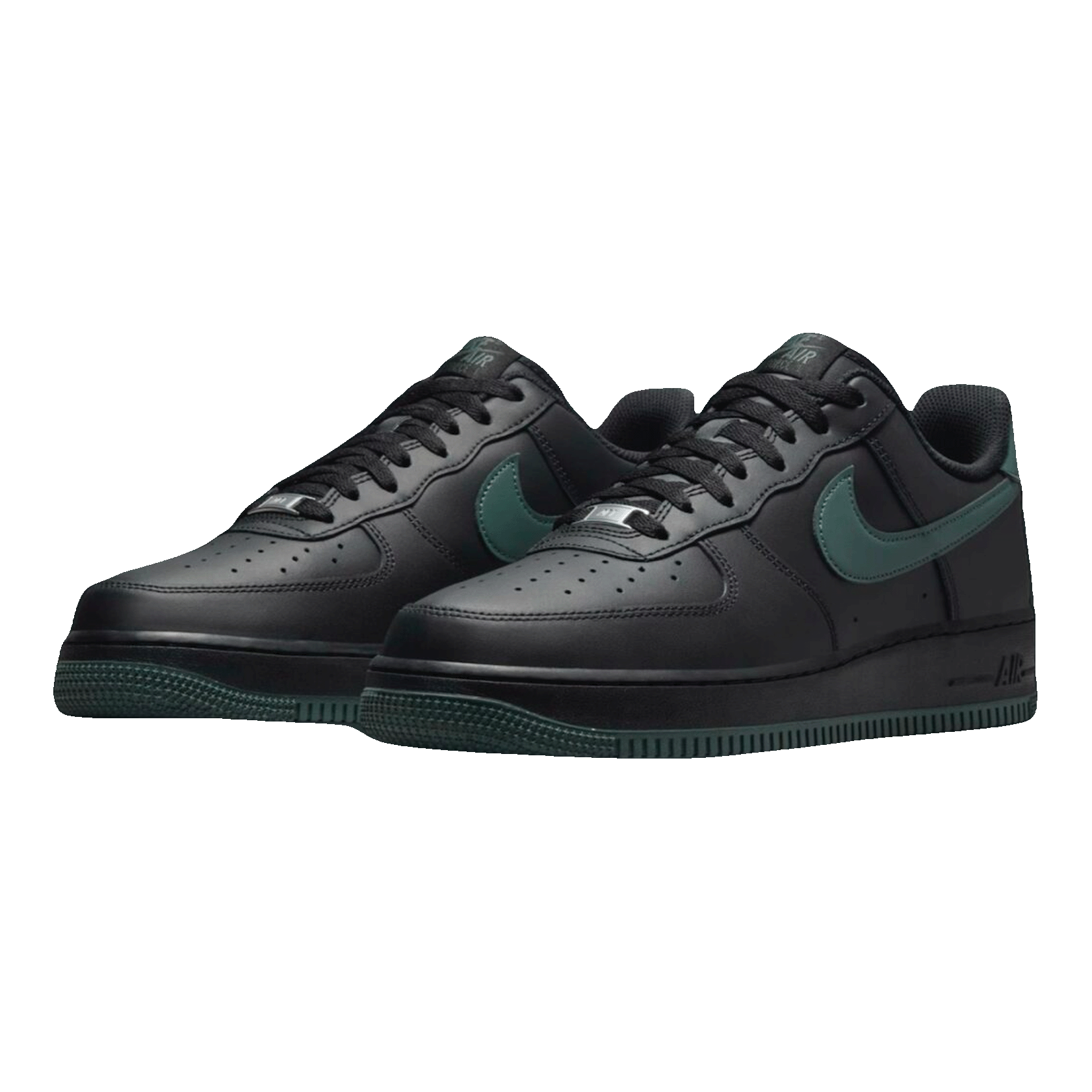 Nike Air Force 1 Low '07 Black Vintage Green Side