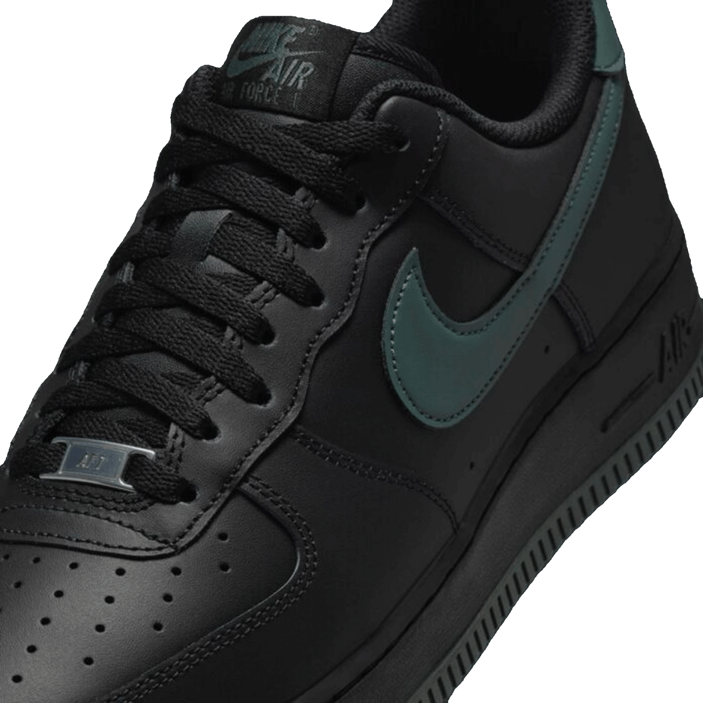 Nike Air Force 1 Low '07 Black Vintage Green Tongue