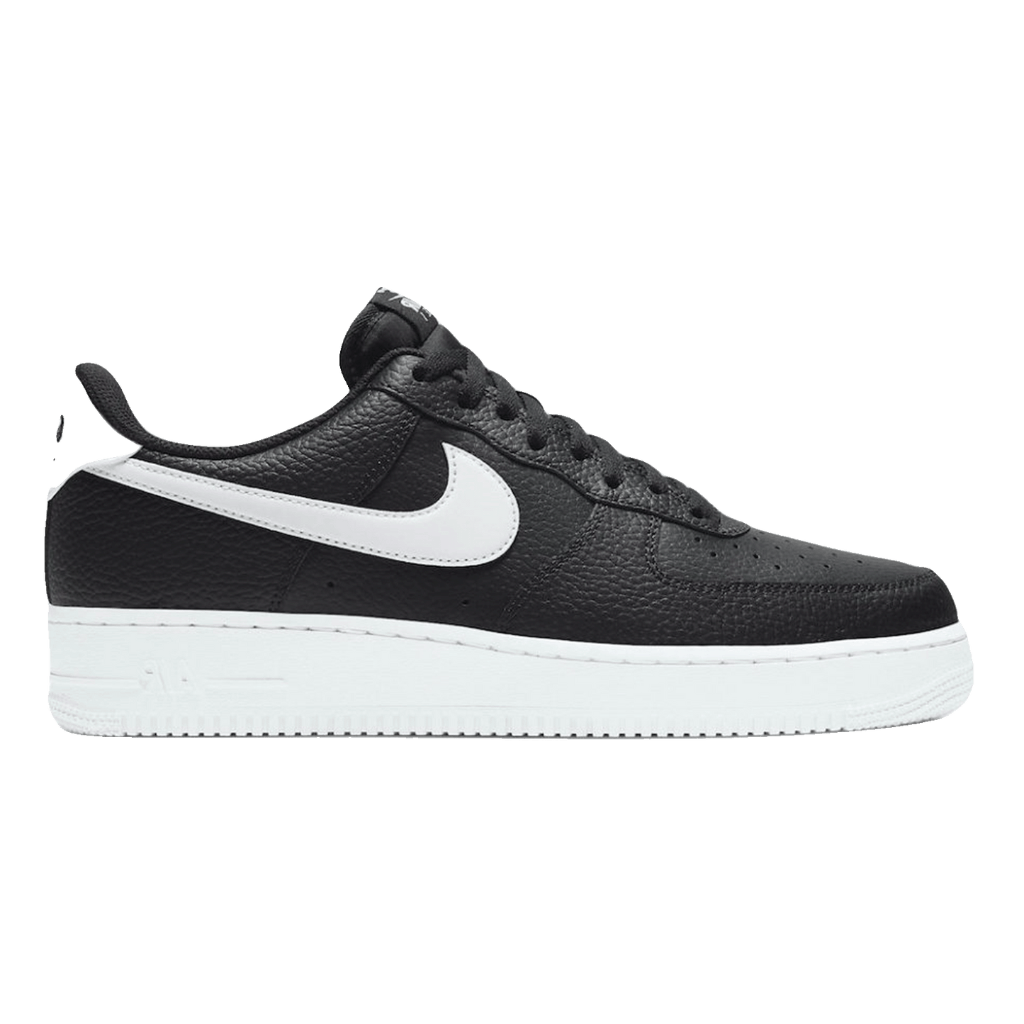 Nike Air Force 1 Low '07 Black White Pebbled Leather