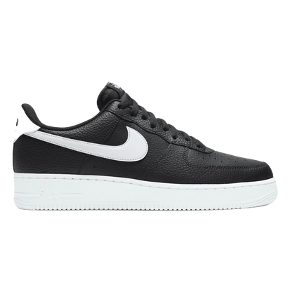 Nike Air Force 1 Low '07 Black White Pebbled Leather