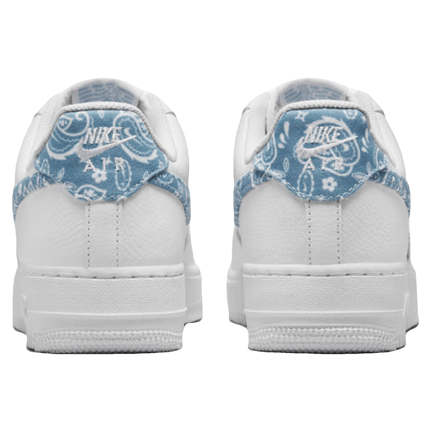 Nike Air Force 1 Low '07 Essential White Worn Blue Paisley (W) Back