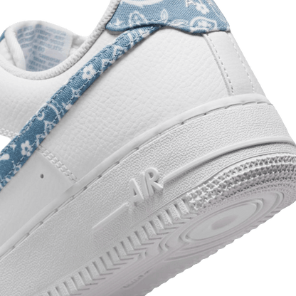 Nike Air Force 1 Low '07 Essential White Worn Blue Paisley (W) Back 2