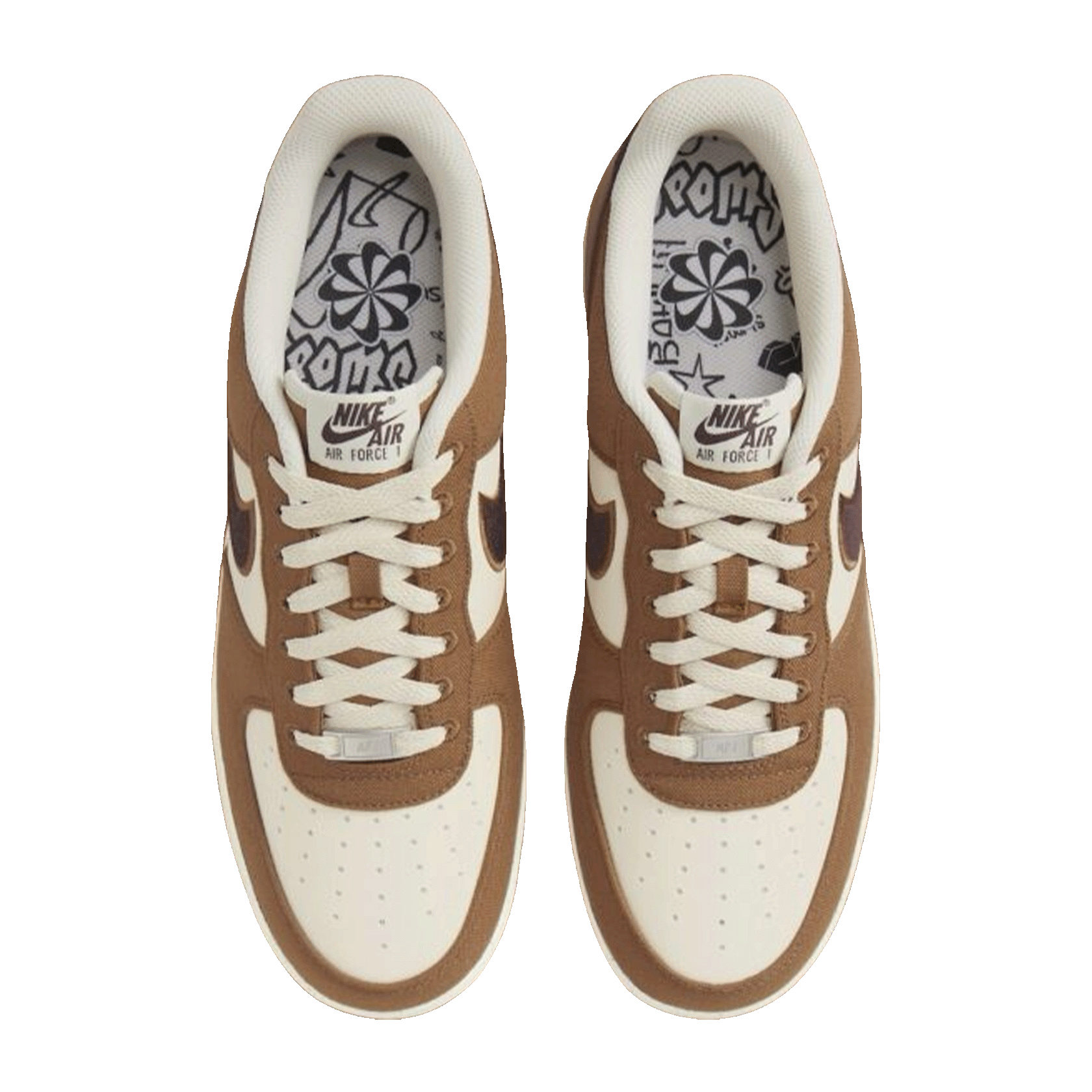 Nike Air Force 1 Low '07 LV8 Notebook Doodle Pack Light British Tan Oben