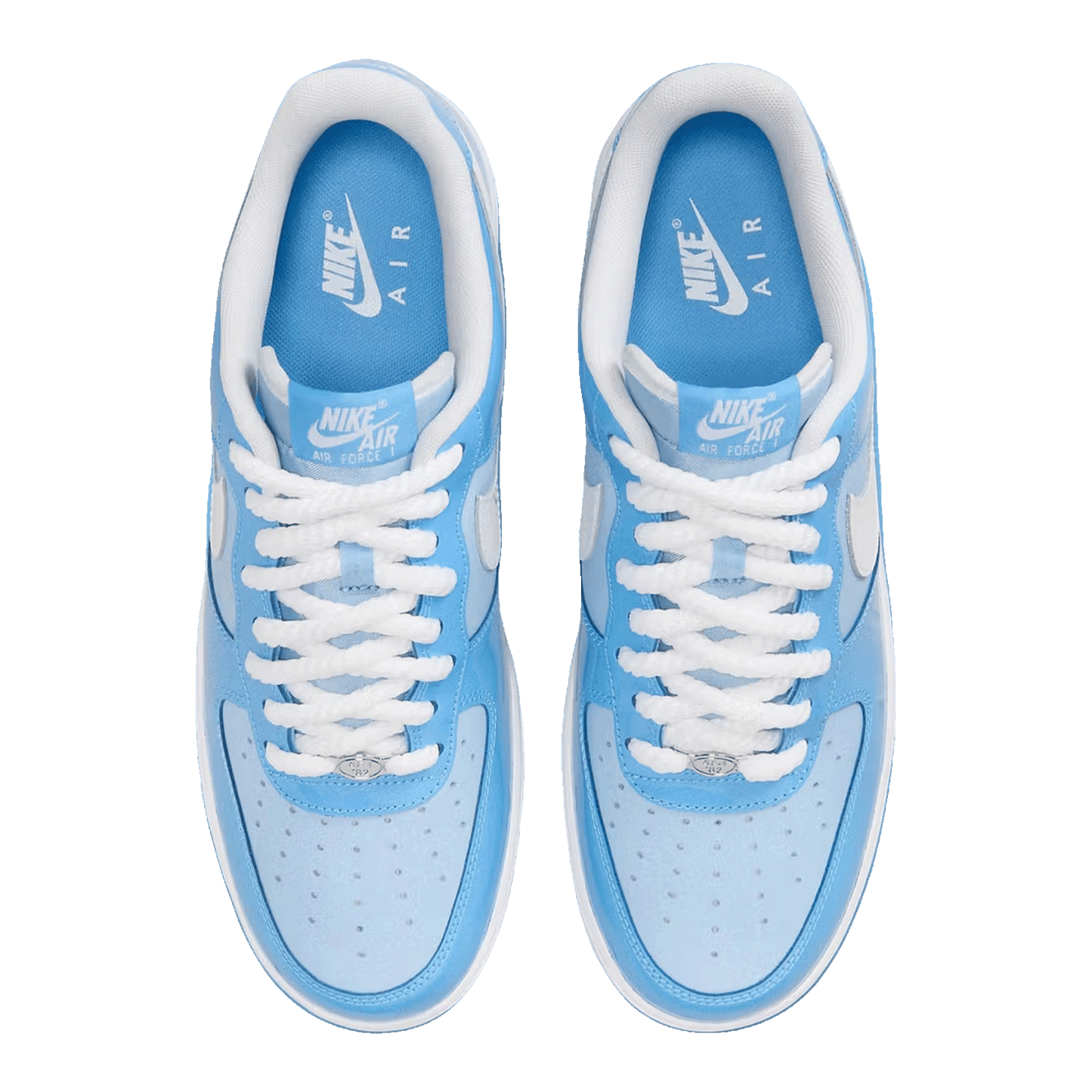 Nike Air Force 1 Low '07 LV8 Phychic Blue White Patent Oben