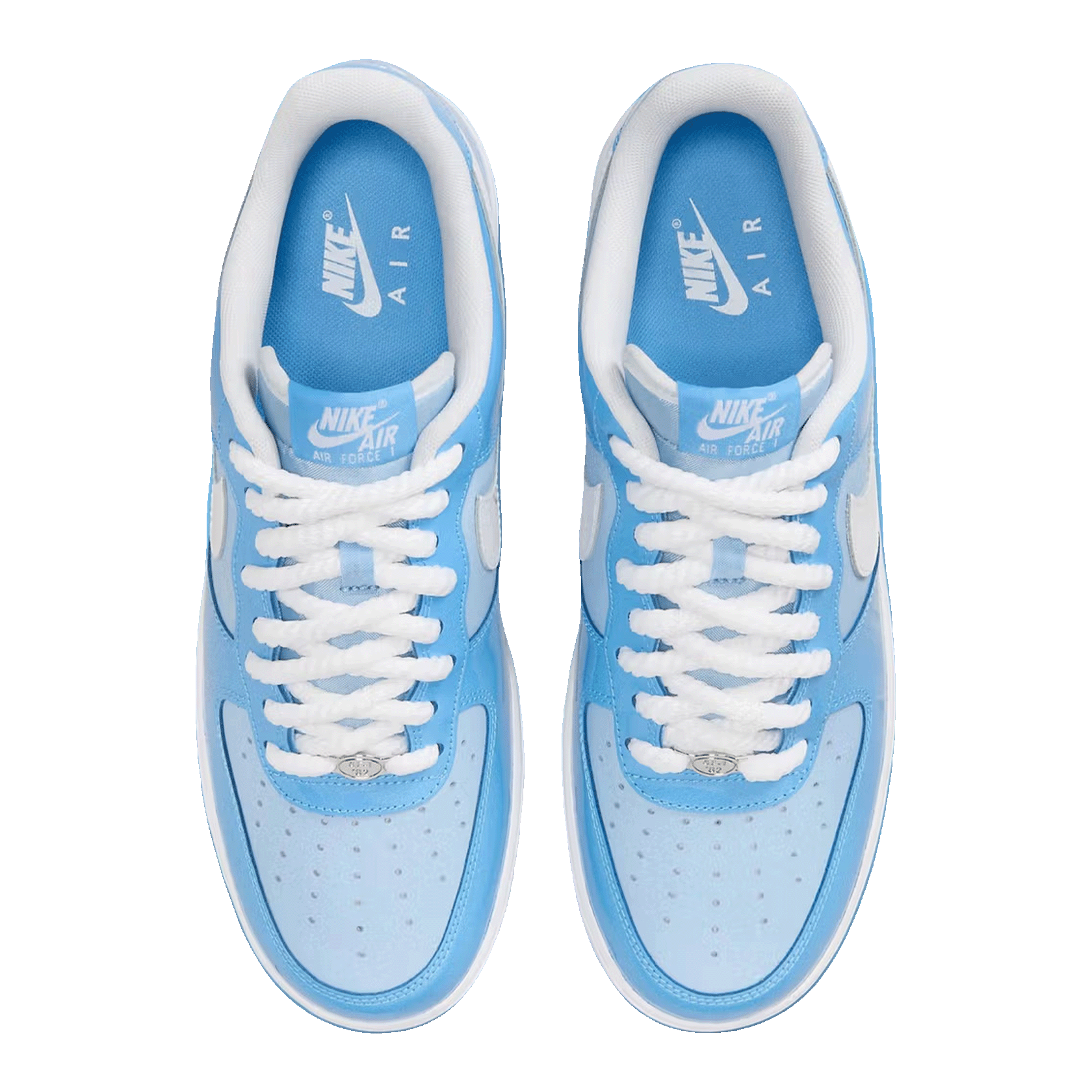 Nike Air Force 1 Low '07 LV8 Phychic Blue White Patent Oben