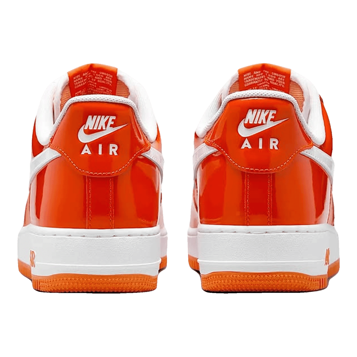 Nike Air Force 1 Low '07 Orange White Patent Back