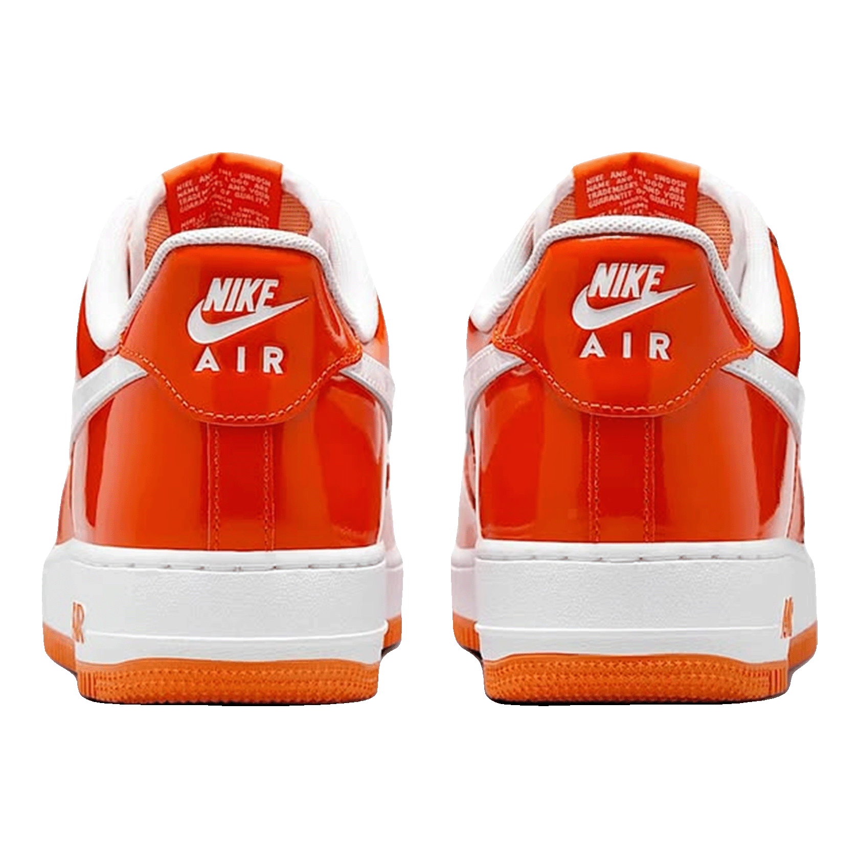 Nike Air Force 1 Low '07 Orange White Patent Back