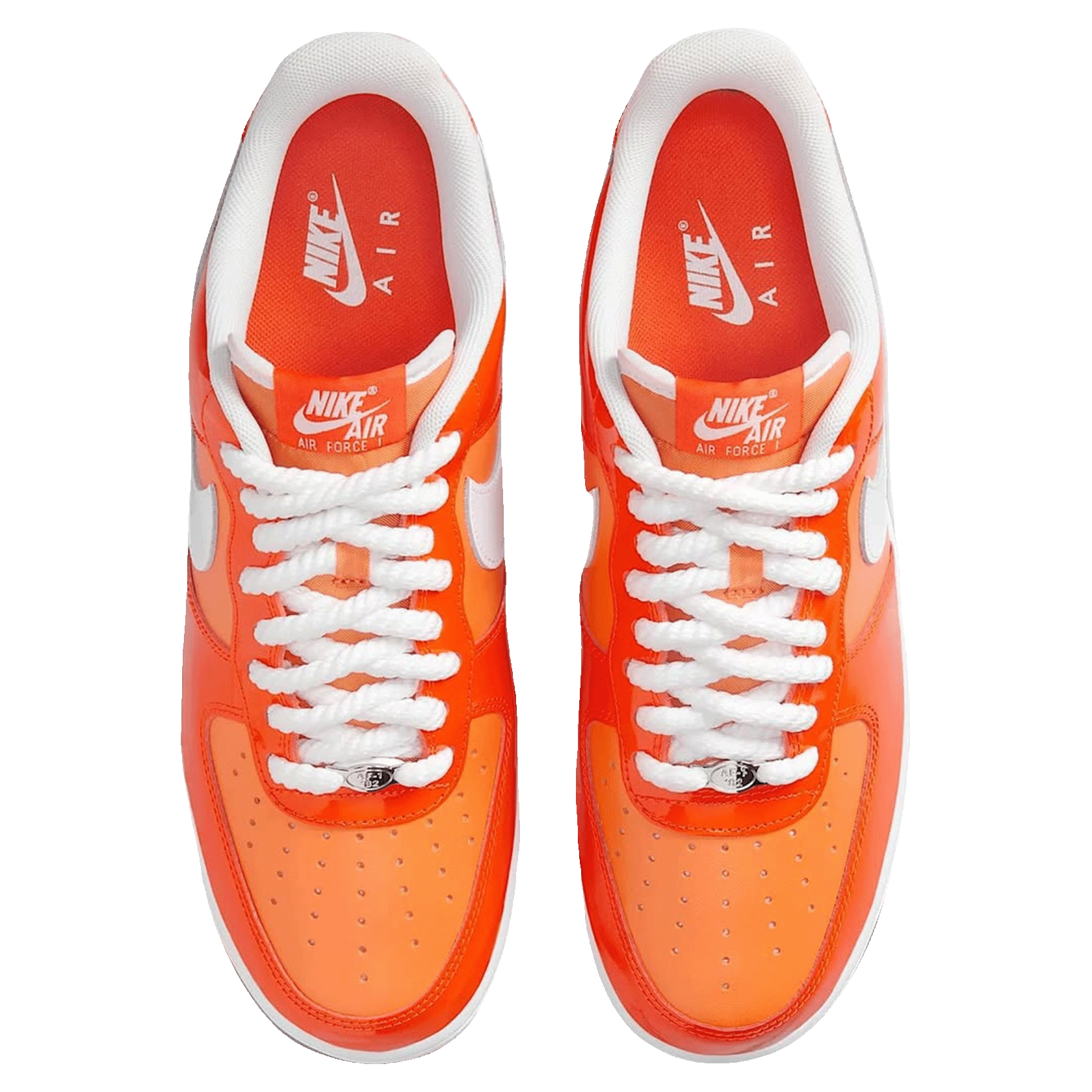 Nike Air Force 1 Low '07 Orange White Patent Oben