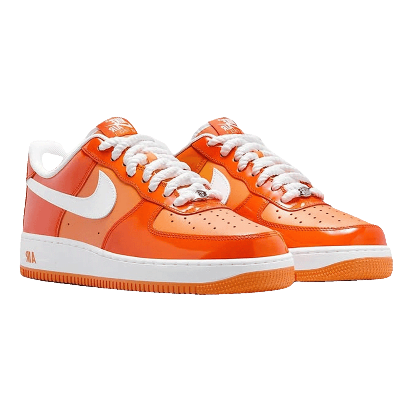 Nike Air Force 1 Low '07 Orange White Patent Side