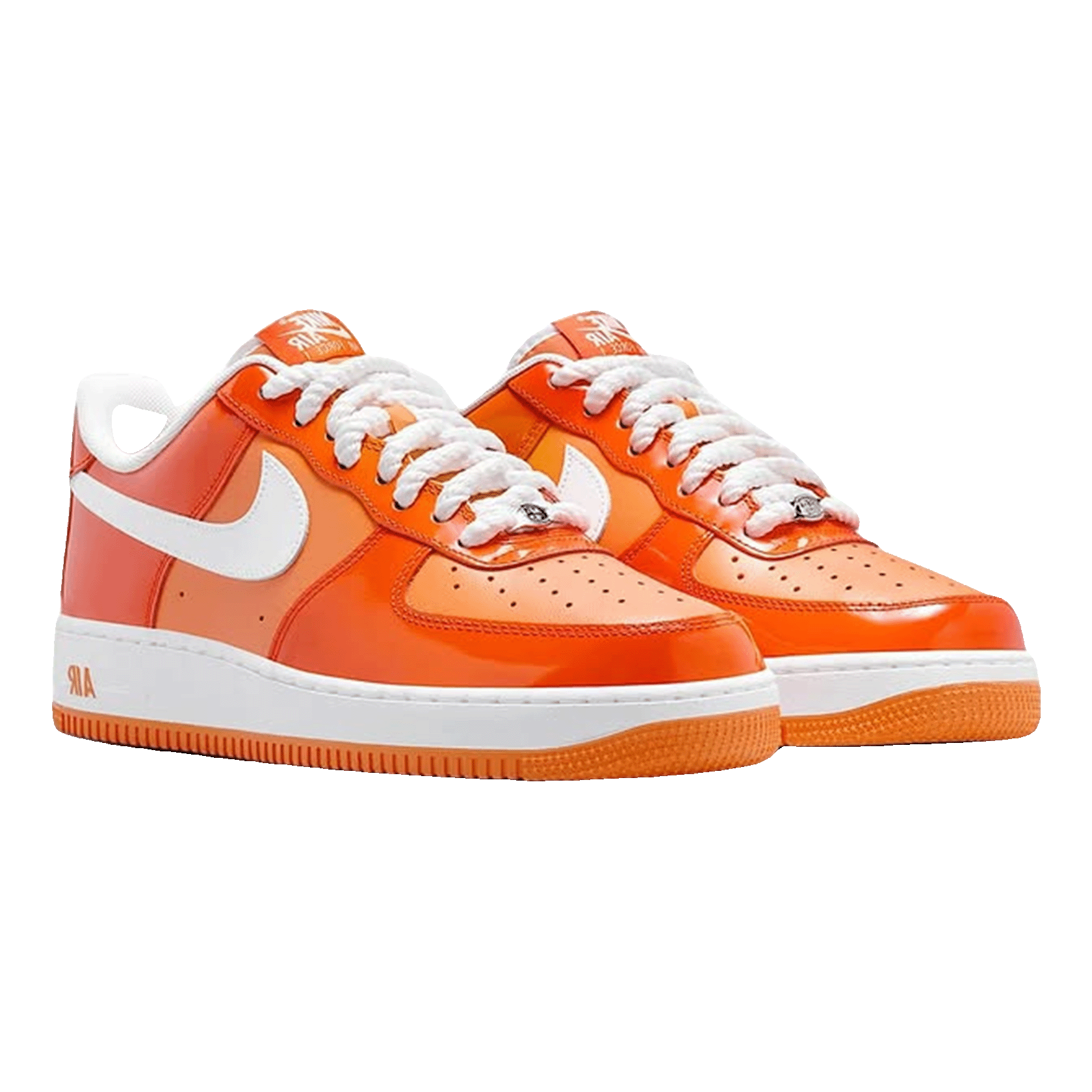 Nike Air Force 1 Low '07 Orange White Patent Side
