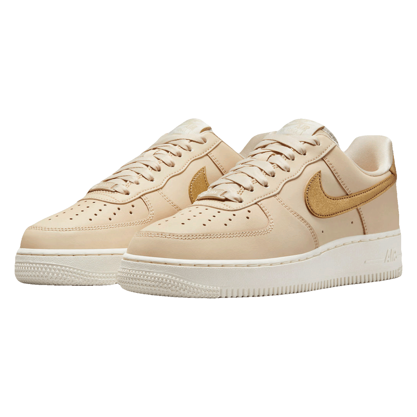 Nike Air Force 1 Low '07 Sanddrift Metallic Gold (W) Side