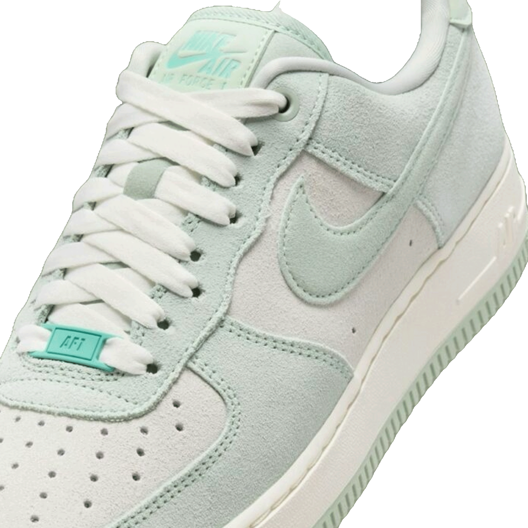 Nike Air Force 1 Low '07 SE Spruce Aura Pistachio Frost (W) Tongue