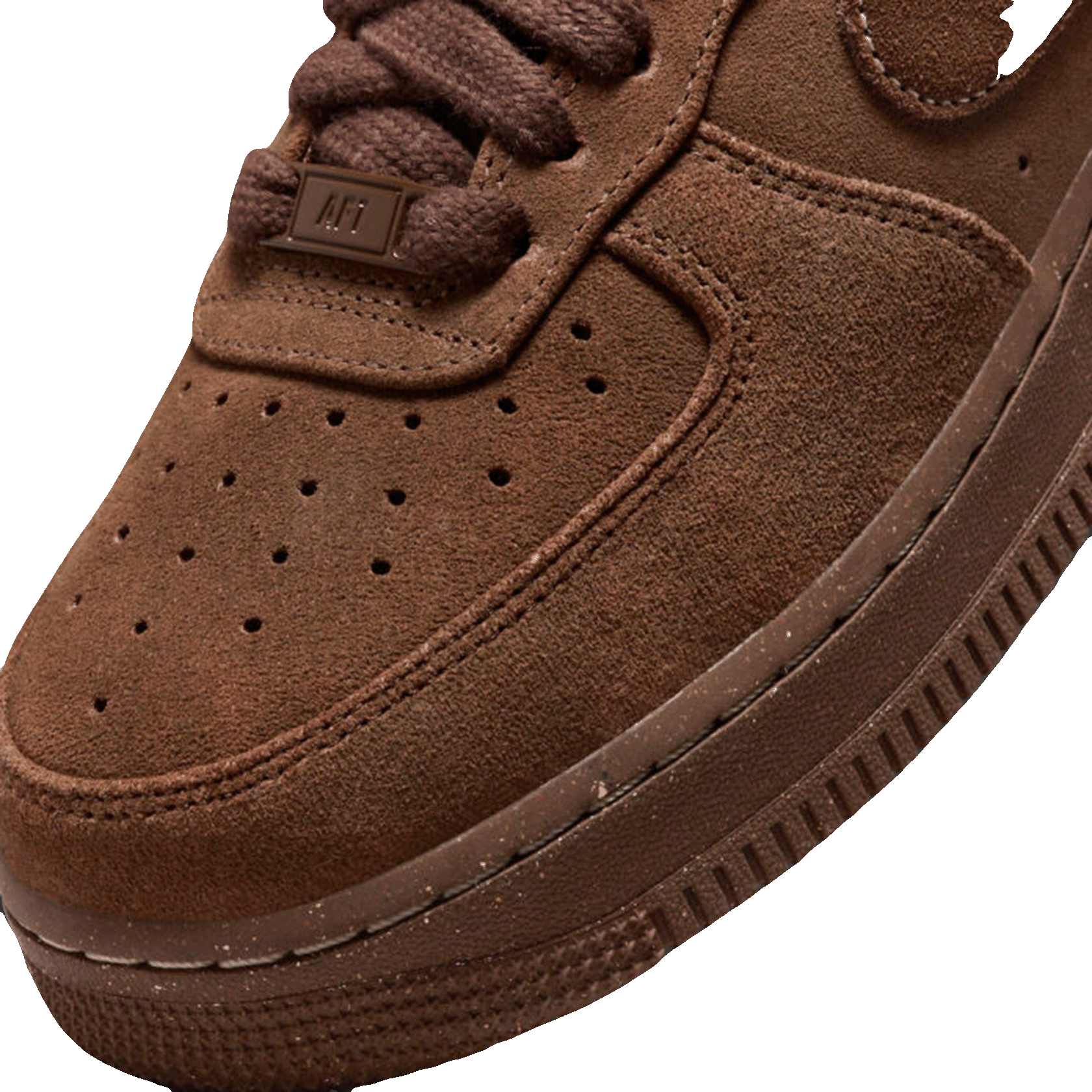 Nike Air Force 1 Low '07 Suede Cacao Wow (W) Toe