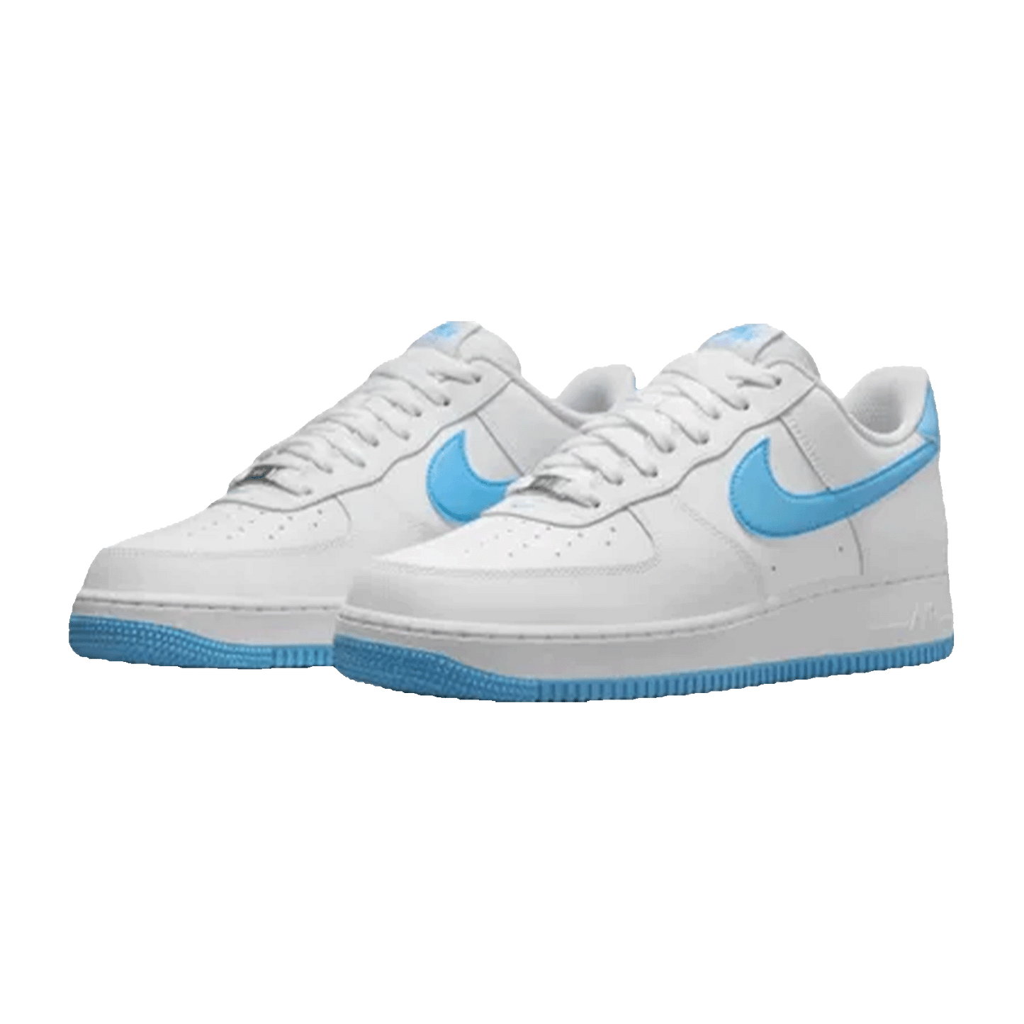 Nike Air Force 1 Low '07 White Aquarius Blue Side