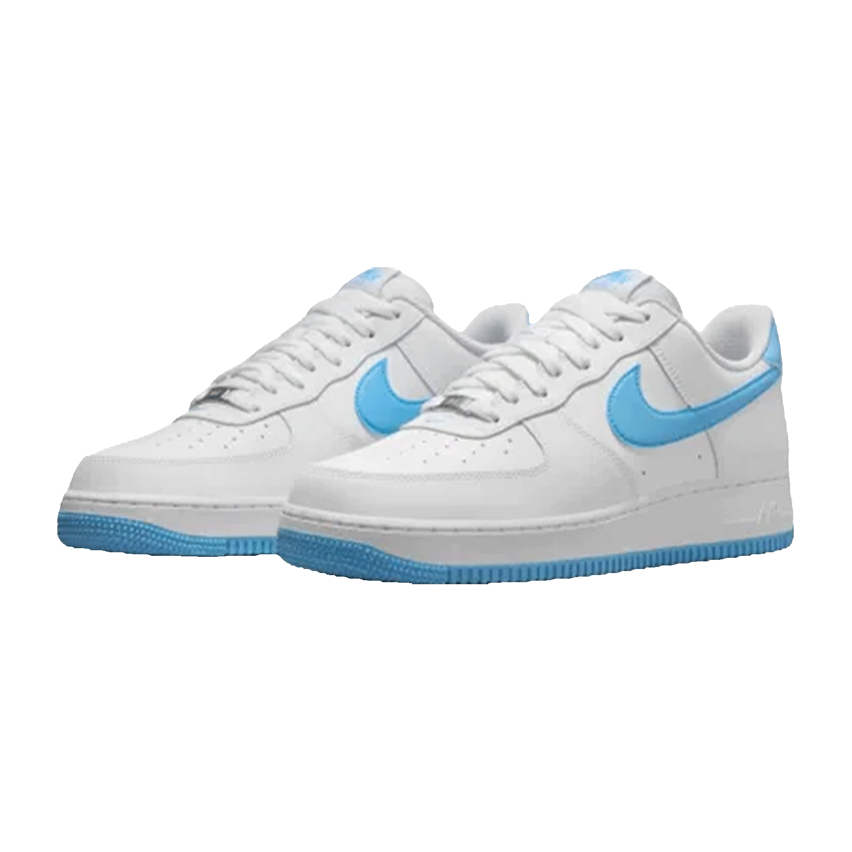Nike Air Force 1 Low '07 White Aquarius Blue Side