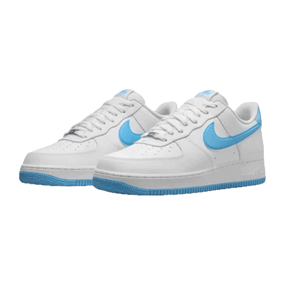 Nike Air Force 1 Low '07 White Aquarius Blue Side